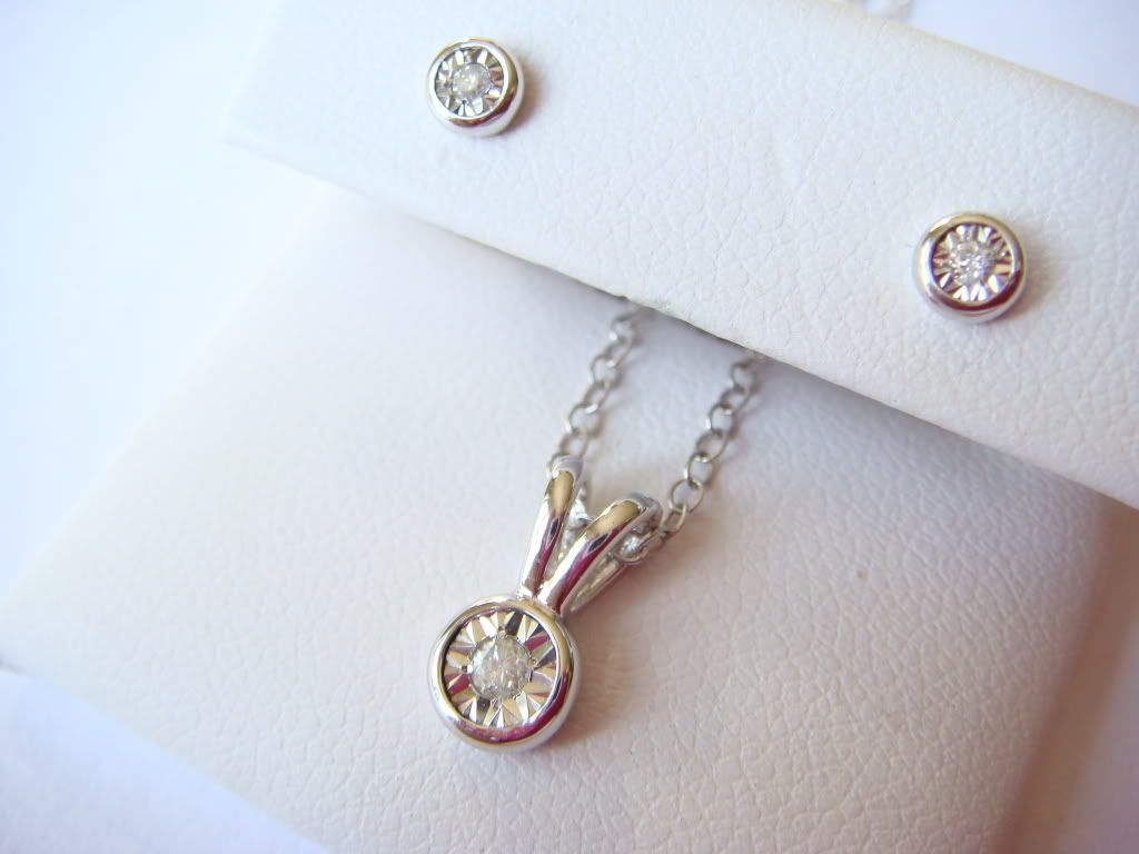 925 sterling silver earring and necklace gift