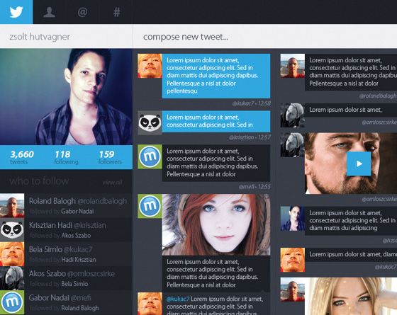 Interface attracted impressive Twitter
