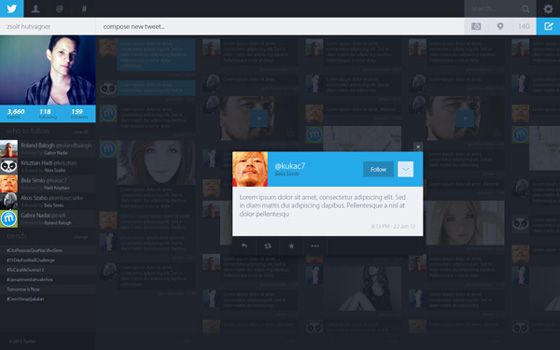 Interface attracted impressive Twitter