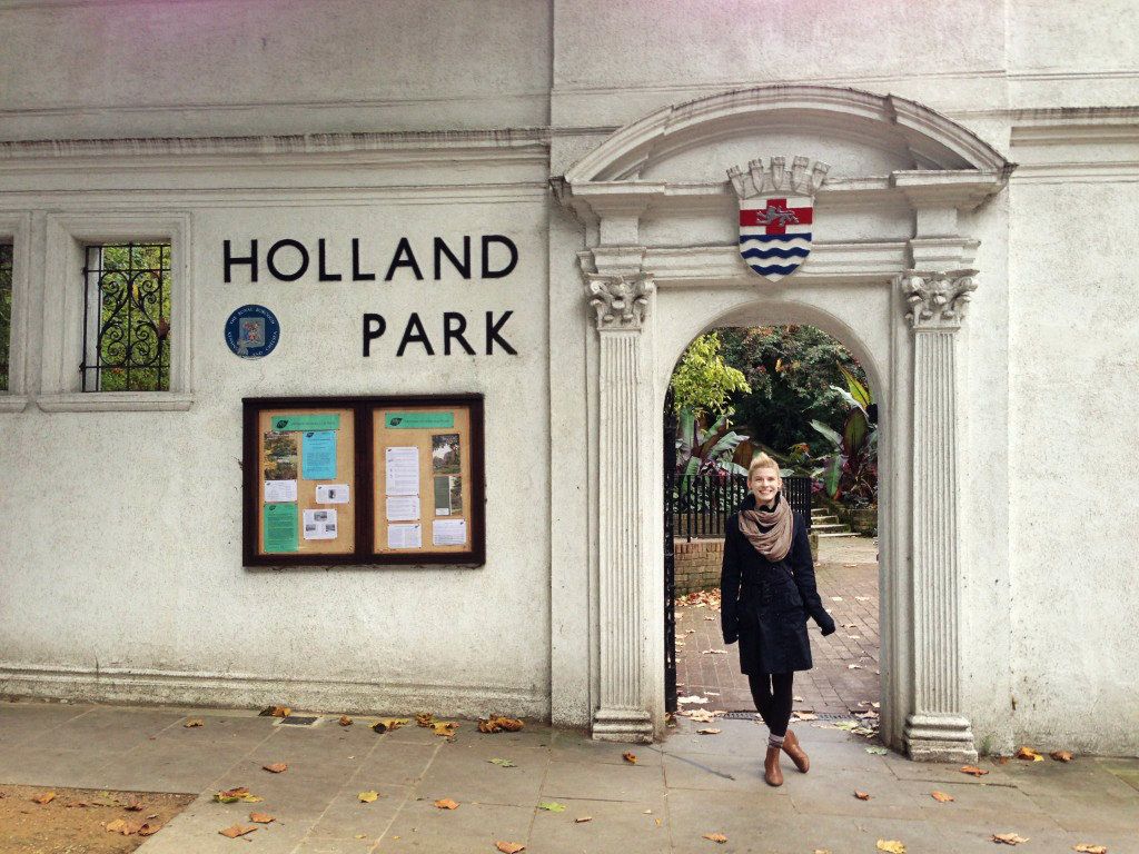 Holland park entrance