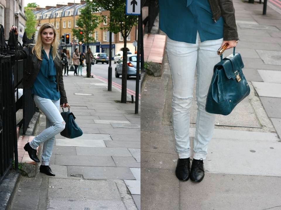 britannika turquoise outfit