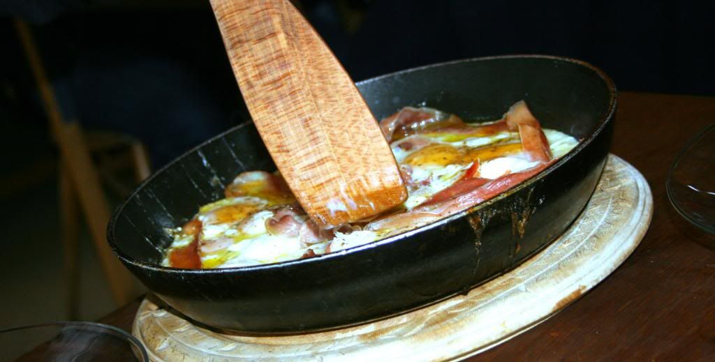 eggs and ham at leila's cafe