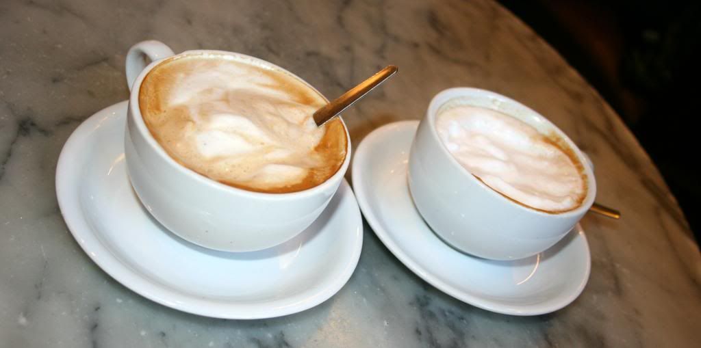 toms deli latte vs cappucino wheres the difference