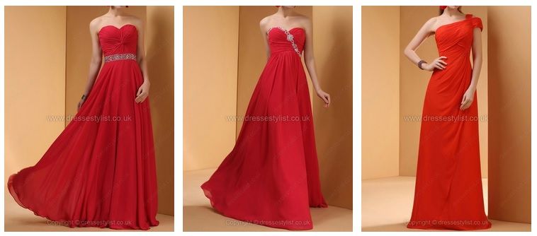 red prom dress