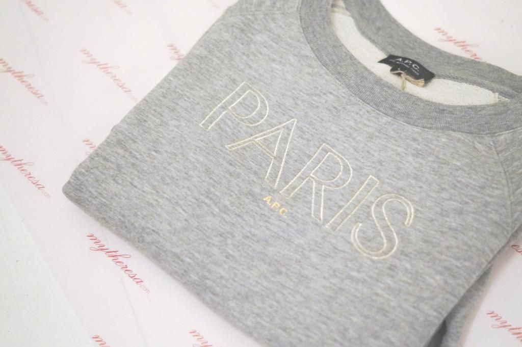 Paris, A.P.C., Paris sweatshirt, sweater, sweatshirt, fashion, blogger, blog, modeblog, fashion blog, A.P.C. sale, sale, udsalg, shopping