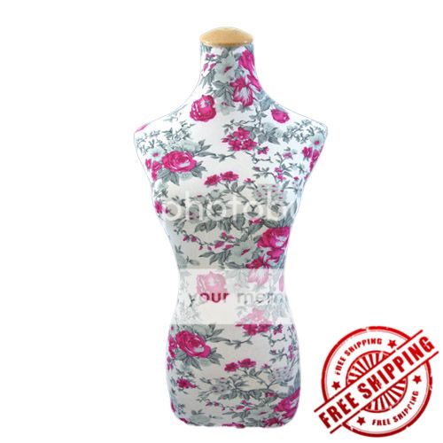 New 3 Color Vintage Flower Print Mannequin Cover Model Dummy Top Cover Cloth Top